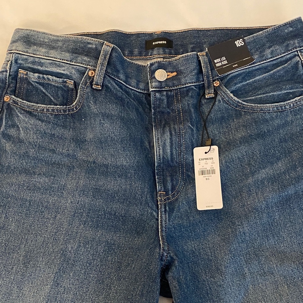 Express Women's Blue Flare Jeans